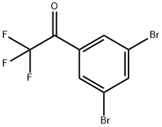 1-(3,5-Dibromophenyl)-2,2,2-trifluoroethanone 구조식 이미지