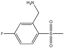 5-Fluoro-2-methanesulfonyl-benzylamine 구조식 이미지