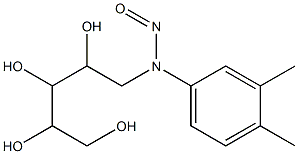 N-(3,4-dimethylphenyl)-N-(2,3,4,5-tetrahydroxypentyl)nitrous amide Structure