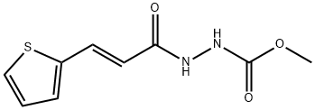 methyl 2-[3-(2-thienyl)acryloyl]hydrazinecarboxylate 구조식 이미지