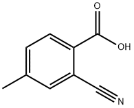 2-Cyano-4-methylbenzoic acid 구조식 이미지