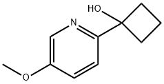 1-(5-methoxypyridin-2-yl)cyclobutanol Structure