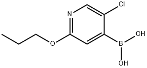 (5-Chloro-2-propoxy-4-pyridinyl)boronic acid Structure