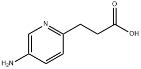 5-amino-2-Pyridinepropanoic acid 구조식 이미지