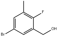 5-브로모-2-플루오로-3-메틸벤질알코올 구조식 이미지