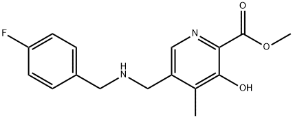Methyl 5-(((4-fluorobenzyl)amino)methyl)-3-hydroxy-4-methylpicolinate Structure