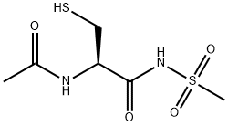 (R)-2-acetamido-3-mercapto-N-(methylsulfonyl)propanamide Structure