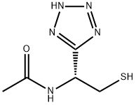 (R)-N-(2-mercapto-1-(1H-tetrazol-5-yl)ethyl)acetamide 구조식 이미지