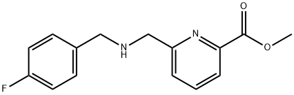 Methyl 6-(((4-fluorobenzyl)amino)methyl)picolinate Structure