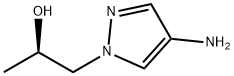 (2R)-1-(4-amino-1H-pyrazol-1-yl)propan-2-ol Structure