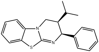 (2S,3R)-(+)-3-Isopropyl-2-phenyl-3,4-dihydro-2H-pyrimido[2,1-b][1,3]benzothiazole98+% 구조식 이미지