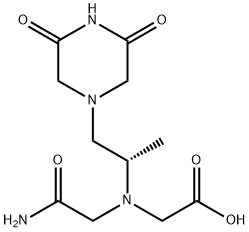 N-(2-Amino-2-oxoethyl)-N-[(1S)-2-(3,5-dioxo-1-piperazinyl)-1-methylethyl]-glycine 구조식 이미지