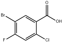 5-Bromo-2-chloro-4-fluoro-benzoic acid Structure