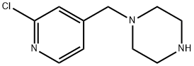 1-((2-chloropyridin-4-yl)methyl)piperazine 구조식 이미지