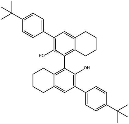 (R)-3,3'-bis(4-tert-butylphenyl)-5,5',6,6',7,7',8,8'-octahydro-1,1'-binaphthyl-2,2'-diol Structure