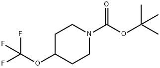 tert-butyl 4-(trifluoromethoxy)piperidine-1-carboxylate 구조식 이미지