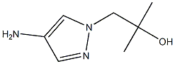 1-(4-amino-1H-pyrazol-1-yl)-2-methylpropan-2-ol 구조식 이미지