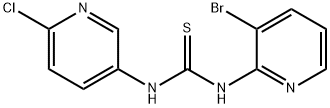 1-(3-Bromopyridin-2-yl)-3-(6-chloropyridin-3-yl)thiourea Structure