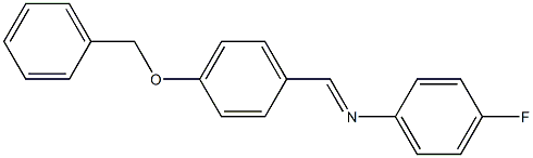 N-(4-(Benzyloxy)benzylidene)-4-fluoroaniline 구조식 이미지