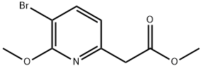 Methyl 2-(5-bromo-6-methoxypyridin-2-yl)acetate Structure