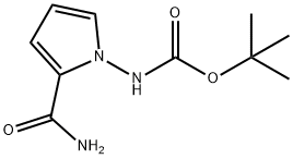 1-([(Tert-Butoxy)Carbonyl]Amino)-1H-Pyrrole-2-Carboxamide 구조식 이미지