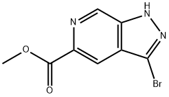methyl 3-bromo-1H-pyrazolo[3,4-c]pyridine-5-carboxylate 구조식 이미지