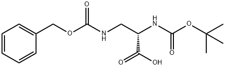 3-(benzyloxycarbonyl)-2-(tert-butoxycarbonyl)propanoic acid 구조식 이미지