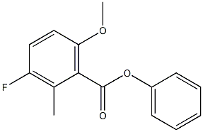 phenyl 3-fluoro-6-methoxy-2-methylbenzoate Structure