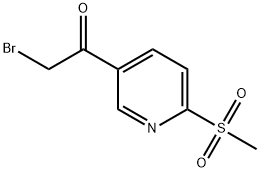 2-bromo-1-(6-(methylsulfonyl)pyridin-3-yl)ethanone 구조식 이미지