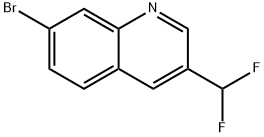 7-bromo-3-(difluoromethyl)quinoline Structure