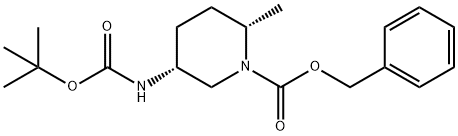 benzyl(2S,5R)-5-((tert-butoxycarbonyl)amino)-2-methylpiperidine-1-carboxylate Structure