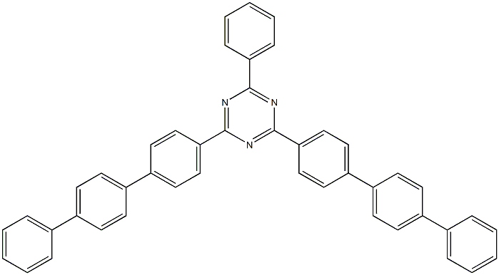 2,4-di([1,1':4',1''-terphenyl]-4-yl)-6-phenyl-1,3,5-triazine Structure