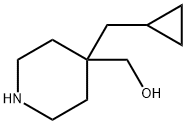 (4-(cyclopropylmethyl)piperidin-4-yl)methanol Structure