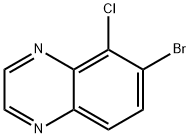 6-Bromo-5-chloroquinoxaline Structure