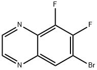 7-Bromo-5,6-difluoroquinoxaline 구조식 이미지