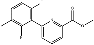Methyl 6-(2,6-difluoro-3-methylphenyl)picolinate Structure
