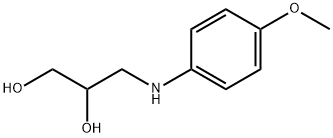 3-[(4-methoxyphenyl)amino]-1,2-Propanediol Structure