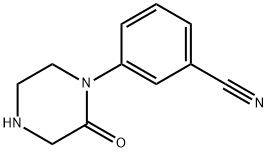 3-(2-oxo-1-piperazinyl)benzonitrile Structure