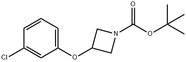 tert-butyl 3-(3-chlorophenoxy)azetidine-1-carboxylate Structure