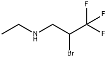 2-Bromo-N-ethyl-3,3,3-trifluoro-1-propanamine 구조식 이미지