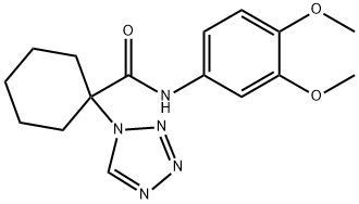 N-(3,4-dimethoxyphenyl)-1-(1H-tetrazol-1-yl)cyclohexanecarboxamide Structure