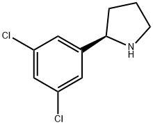 (2R)-2-(3,5-DICHLOROPHENYL)PYRROLIDINE Structure