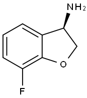 (3R)-7-FLUORO-2,3-DIHYDRO-1-BENZOFURAN-3-AMINE Structure