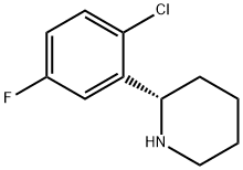 (2S)-2-(2-CHLORO-5-FLUOROPHENYL)PIPERIDINE Structure