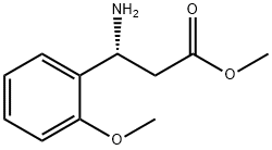 METHYL (3R)-3-AMINO-3-(2-METHOXYPHENYL)PROPANOATE 구조식 이미지