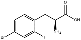 L-Phenylalanine,4-bromo-2-fluoro- Structure