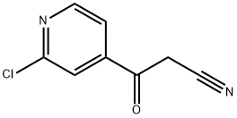 3-(2-chloropyridin-4-yl)-3-oxopropanenitrile 구조식 이미지