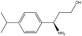 (3R)-3-AMINO-3-[4-(METHYLETHYL)PHENYL]PROPAN-1-OL Structure