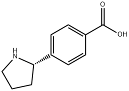 (S)-4-(pyrrolidin-2-yl)benzoic acid Structure
