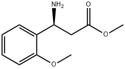 METHYL (3S)-3-AMINO-3-(2-METHOXYPHENYL)PROPANOATE 구조식 이미지